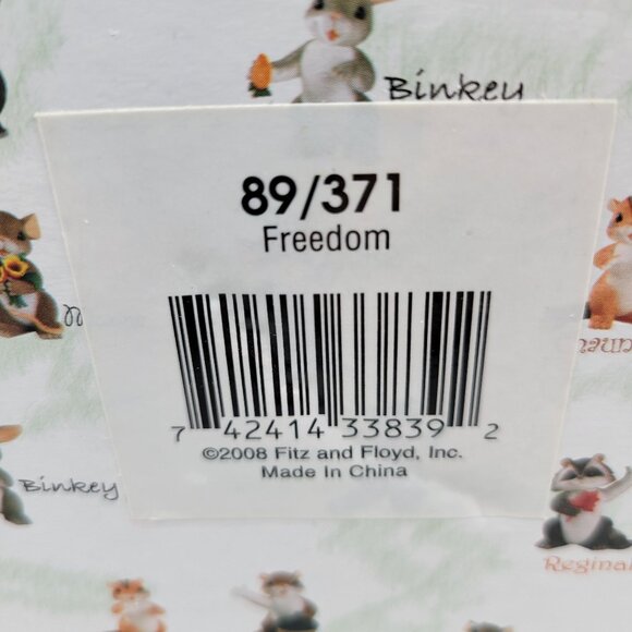 Charming Tails FREEDOM Patriotic American Figurine 89/371 - Picture 11 of 11